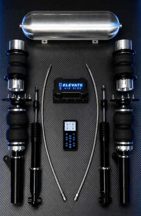 Full Kit - V2 Elevate Air Ride Digital Management System ( with Airbags / Shocks, Tank, & Air Compressors