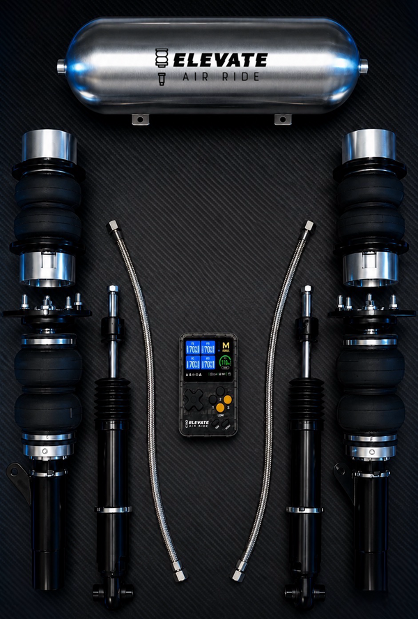 Full Kit - V3 Elevate AIRPRO Air Ride Digital Management System ( with Airbags / Shocks, Tank, & Air Compressors